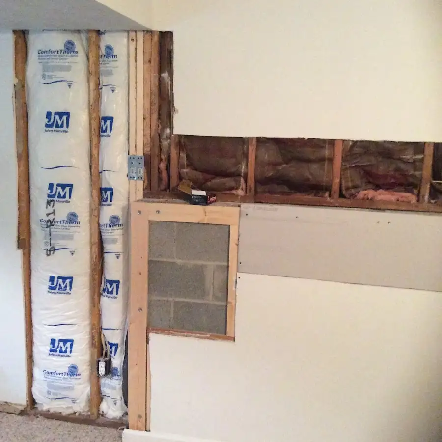 Wall insulation replacement during Contents Cleaning & Restoration in Oak Creek